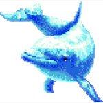 Большой дельфин (20х20) Creativa Mosaic 